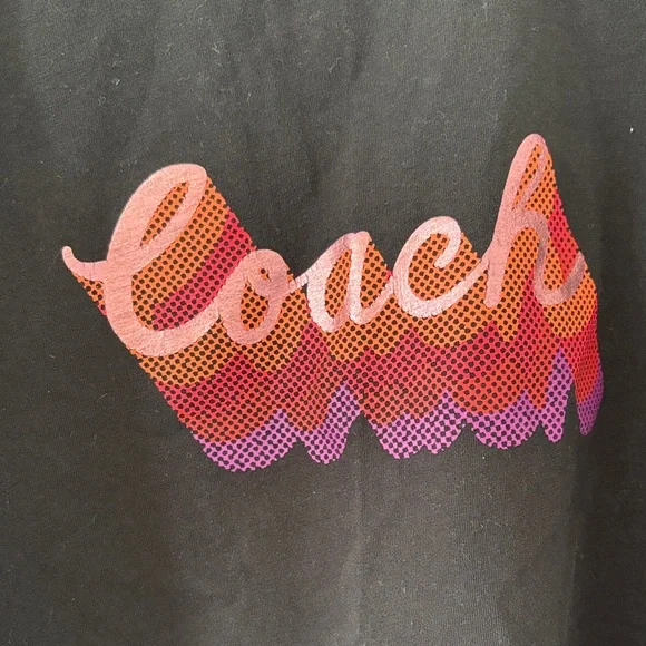 Coach Black Signature Tee - Picture 2 of 7